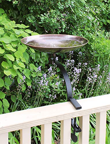 Achla Designs Burnt Copper Birdbath Bowl - color: Teal