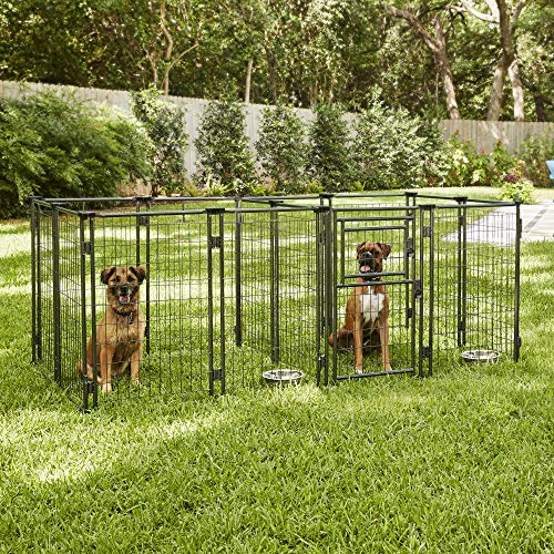 TWO by TWO Haven Expandable Kennel, Black, Medium