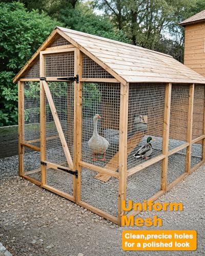 48in x 200ft Hardware Cloth 1/2 inch Chicken Wire Fencing Mesh | Hot-Dip Galvanized Welded 23 Standard Steel for Garden,Rabbit Cage, Rodent Poultry Enclosures & Predator Protection - size: 48in×200ft