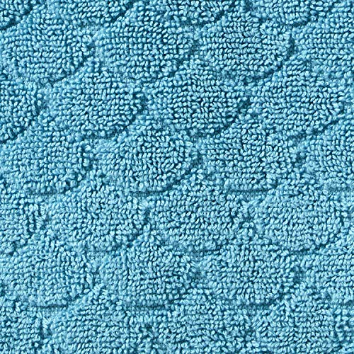 SKL Home Ocean Watercolor Scales Hand Towel, Blue (2-Pack) - color: Ocean Watercolor Scales, style: Hand Towel Set