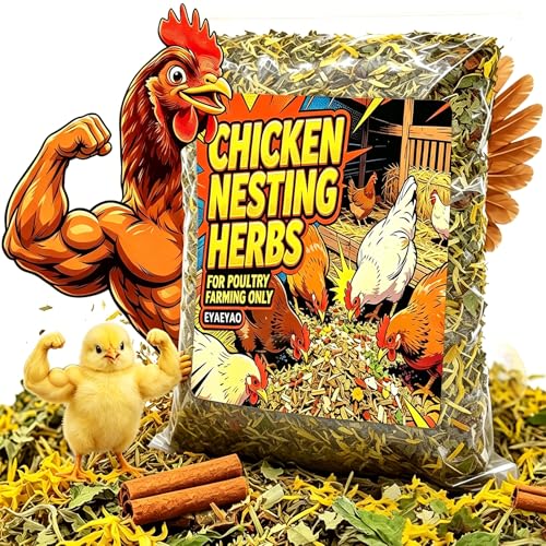 16 oz Chicken Nesting Herbs - Dried Herb Layer Feed Coop and Run Insulation Roosting Bars for Box Pads Supplies Laying Hens Chicks Vacuum Packed Bedding Winter