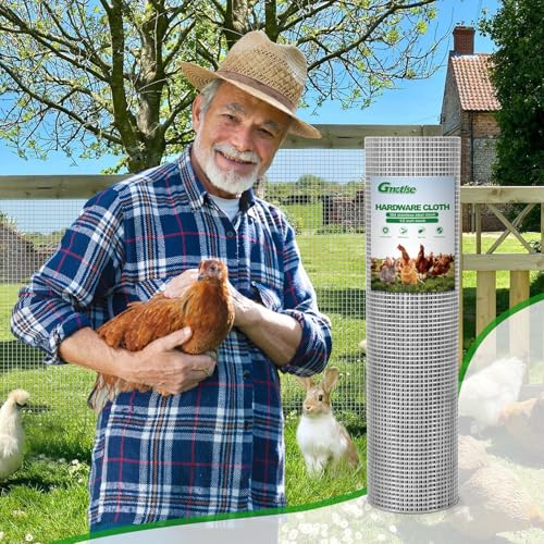 Hardware Cloth 1/2 inch 20 Gauge Small Size 304 Stainless Steel mesh Chicken Welded Wire Fencing Wire Mesh Roll Fencing Garden Fence Squirrel Tunnel Network 24in×24ft - size: (1/2in)24inx24ft