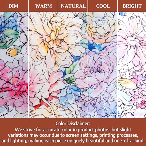 Maison d' Hermine Aprons for women with Pocket 100% Cotton (27.50"x31.50") | Adjustable Neck Strap & long ties Apron Men Chef Wedding Cooking Gardening Server Maid - color: 046 - Floral Love