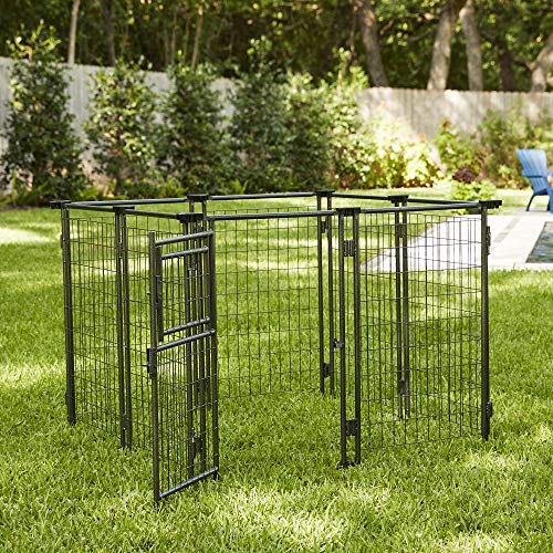 TWO by TWO Haven Expandable Kennel, Black, Medium