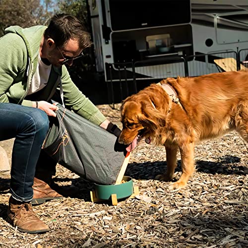 FXW Dog Food Travel Bag, Large Capacity for Travel Kibble Storage, 85 Cups | for RV Road Trips, Camping, Longterm Dog Boarding, Freshness Support, Odor Control, Easy Pouring - size: 20L
