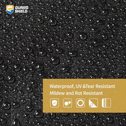 GUARD SHIELD Super Heavy Duty Black/Silver Ploy Tarp Cover 18x24 Feet Waterproof Tarps 16mil Thick UV and Tear Resistant Tarpualin - color: Black/Silver, size: 18x24