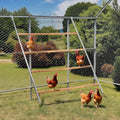 VINGLI Chicken Roosting Bars, Chicken Coop Roosting Perch, Roosting Ladder for Hens, Easy to Assemble for Backyard Poultry (41.3" L x 56.7" H) - size: 41.3"L x 56.7"H