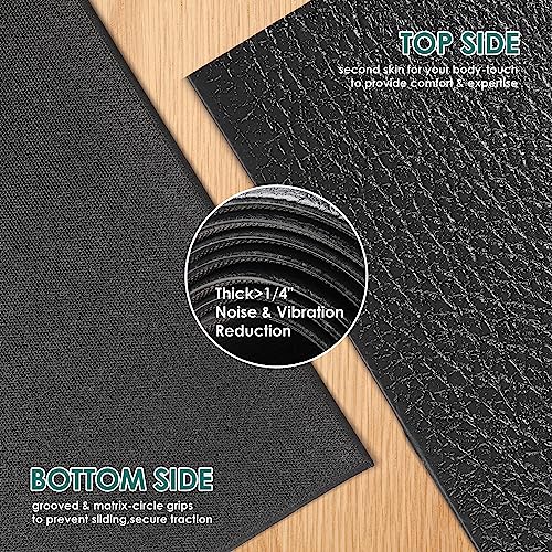 Large Exercise Mat, 8' x 6'/8' x 4'/6' x 4' Extra Durable Workout Mats for Home Gym Flooring, High-Density Gym Mats Cardio Mat for Jump Rope, MMA, Stretch, HIIT, Shoe-Friendly, Non-Slip, Non-Toxic - size: 6mm