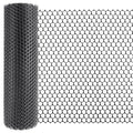 Chicken Wire Fencing Roll 15.7 x 240 in, Black Plastic Garden Mesh | HDPE weather-resistant mesh, easy to cut and install, includes 30 zip ties, for gardens, plant protection, pets and coops - color: Black( Plastic)