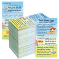 Kisston 200 Pcs Egg Handling Instruction Cards Bulk Fresh Farm Egg Care Labels 2 x 3.5'' Resuable Eggs Carton Stamp Thick Paper Design for Basket Farmstand Market Business Supplies (Rustic Style) - style: Rustic
