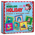 eeBoo: Memory & Matching Game- Woodland Holiday - 18 Themed Matching Pairs, Educational Preschool Game, Kids Ages 3+, 1-4 Players - style: Woodland Holiday
