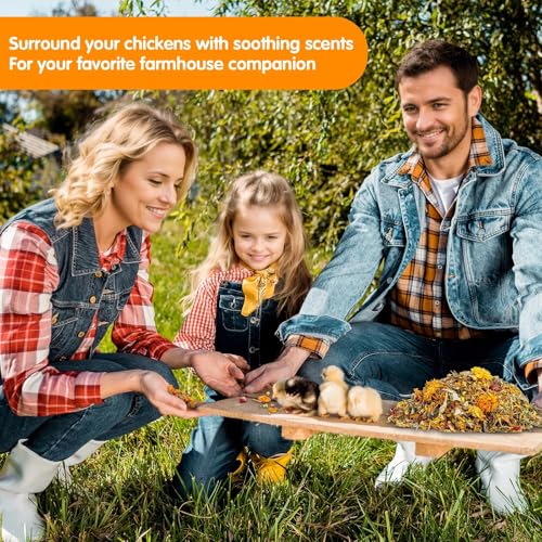 14.8 Oz Nesting Herbs for Chicken Coop - 10 Natural Dried Herbs for Chicken Coop Accessories, Hens Accessories and Must Haves for Bedding - for Chicken Coop Deodorizer Freshness Egg Production