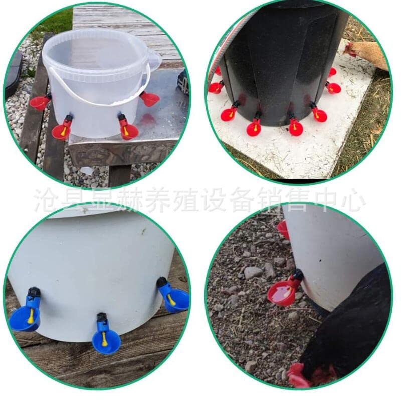 DoubleWood 36Pack Fully Automatic Poultry Drinking Machine Chicken Drinking Cup, Chicken Drinking Watering Cups/Poultry Drinking Machine (36)