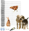 Tongmo 5 ft x 100 ft Galvanized Welded Chicken Wire Fence, 16GA Garden Chicken Wire Fence Roll, Mesh Size 2" x 4"Hardware Cloth, Ideal for Yard Protection and Poultry Netting - color: Galvanize, size: 5ft*100ft