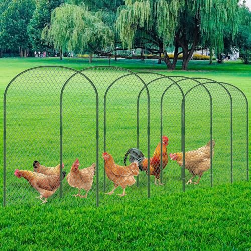 2.1 x 32.8 FT Portable Chicken Tunnel - Outside Chicken Coop Tunnel, Quick Install Yard Coop for Chicken, Ducks, Rabbits & More