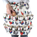 Sefiron Chicken Egg Collecting Apron,12 Deep Pockets for Hense,Duck,Goose Eggs - color: Flower Hen
