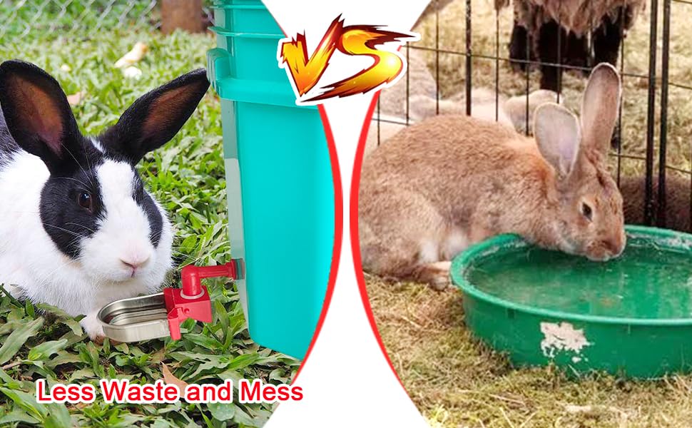 Metal Rabbit Chicken Water Cup Chicken Kettle DIY Rabbit Chicken Small Hamster Guinea Pig (Black, 6) - color: black, size: 6