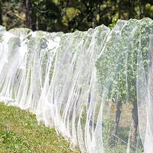 Unves Garden Mesh Netting, 8' x 20' Mosquito Bird Netting Row Cover | Fruit Tree Net Screen Protect Plant Vegetables Fruits Crops from Cicada, Garden Bed Cover Plant Protecting Net - size: 8 x 20 Ft x 1 pc
