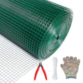 Hardware Cloth 1/2inx36inx100ft,Chicken Wire Fencing,Welded Wire Mesh, Vinyl PVC Coated Mesh,Coop Garden Plant for Rabbit,Snake,Rodent,Foxes,Raccoons Poultry Netting Cage Farm Protection - color: Green, size: 1/2in 36in×100ft