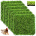6 Pack Washable Chicken Nesting Box Pads for Laying Eggs, Artificial Grass Nesting Pads for Chicken Coop, Nesting Box Liners Bedding for Hen Lawn Indoor Outdoor - 12"x12"1.2"