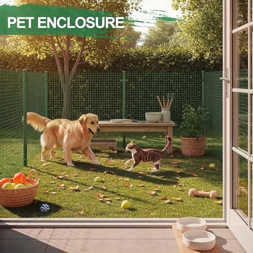 Tatuo Hardware Cloth 1/2 Inch 48in x 150ft Hot Dip Galvanized After Welded Cage Mesh Rolls 21 Gauge Metal Chicken Wire Roll Wire Fencing Poultry Netting for Raised Garden Rodent Animals(Green) - color: Green, size: 48in X 150ft