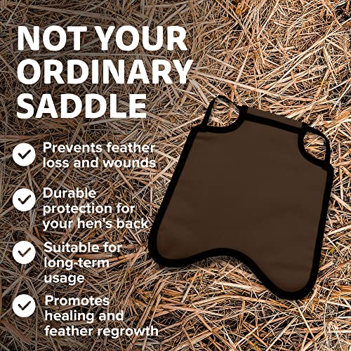 Hen Apron/Saddle, Single Strap, Small, Brown - color: Brown, size: Small