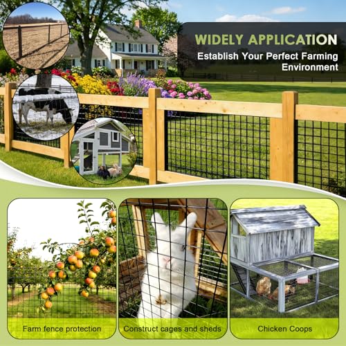 Gbekery Black Hardware Cloth 1/2inch,16in x 10ft 19 Gauge, PVC Coated Galvanized Steel Chicken Wire Fence Roll Garden Plant Welded Metal Wire Fencing Roll, Rabbit Cages Snake Fence,Black - color: Black, size: 1/2 inch 16in x 10ft