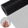 Zevemomo 36" x 50' 1/4inch Hardware Cloth, Black Vinyl Coated Chicken Wire Fence Galvanized Welded Mesh Roll for Home Garden Rabbit Cage - size: 36" x 50' 1/4inch