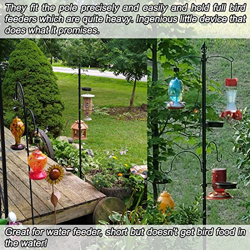 2 PCS Adjustable Wrap Hooks, Bird Feeder Pole Attachment, Extra Feeder Arm, Addition Pole Hook, Hanging Birdfeeder Accessories