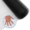 48'' x 50' 1/2inch Hardware Cloth 19 Gauge Black Vinyl Coated Welded Fence Mesh for Home and Garden Fence and Home Improvement Project - size: 48'' x 50'-19 Gauge