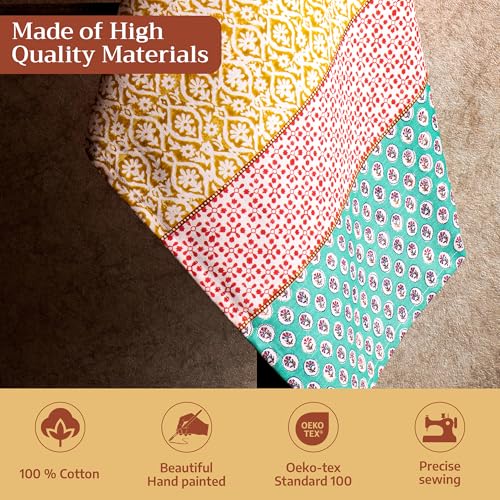Maison d' Hermine Kitchen Towels Set of 3, 100% Cotton | Reusable, 27.50" x 20" - color: 005 - Provence