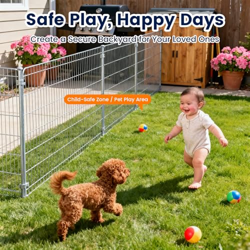 Galvanized Welded Wire Fence, 5Ft x 50Ft 15GA Garden Chicken Wire Fence Roll, Wire mesh Fence Size 2" x 4" Metal Fencing, Ideal for Animal Enclosures, Property Protection, Garden Fence, Rabbit Fence