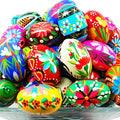 Pisanki Easter Eggs Set of 12 Medium, Polish Easter Decor and Rustic Easter Eggs for Spring Tabletop Display and Festive Home Decor Handcrafted in Poland - size: Set of 12 Medium