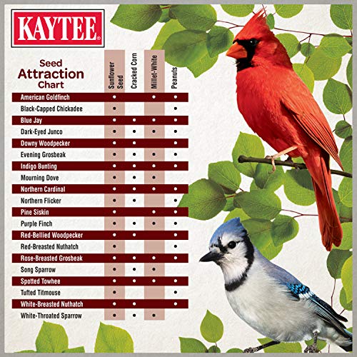 Kaytee Ultimate Birder's Blend Food,Wild Bird Seed for Grosbeaks,Cardinals,Nuthatches,Woodpeckers & More Outside Feeders,10 Pound,(Pack of 2) - size: 160 Ounce (Pack of 2), style: Birder's Blend
