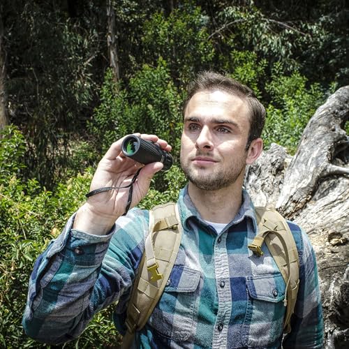 Barska Blackhawk Waterproof Monocular – Compact, Fogproof, Multi-Coated Optics, Slip-Resistant Grip for Birding, Hiking, Sports, Concerts & Outdoor Use - style: 10x25