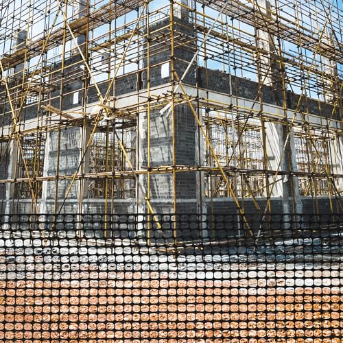 Fencing, Temporary Fence, Snow Fence, Chicken, 10.55 lb/roll, 4x100' Feet | Houseables Black Plastic Fencing, Deer Netting, Plastic Mesh Roll, Safety Netting, Construction, Yard, Garden, Dogs, Backyard - color: Black