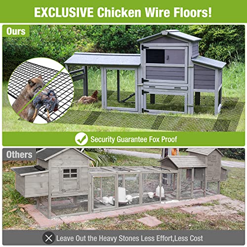Chicken Wire Bottom Predators Resistant Barrier Mesh for Chicken Coop,10 Pieces