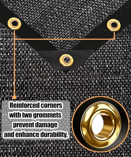 70%-80% Black Shade Cloth,8FTX10FT Mesh Tarp Pergola Sun Shade | UV Sunblock Fabric for Garden, Plants Cover, Greenhouse, Pergola, Patio, Porch & Chicken Coop,Tomatoes - size: 8ft X 10ft, style: 70% Shade
