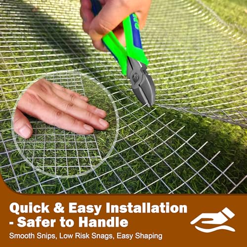 Hardware Cloth 1/2in 48in x100ft Hot Dip Galvanized Rust Resistant Welded Wire Mesh,Chicken Wire Fence Garden Plants Fencing,Chicken Coop Rabbit Poultry Critters Metal Cage Roll