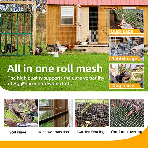 8in x 50ft Black Hardware Cloth 1/2 inch 19Ga PVC Coated Mesh | Vinyl Coated Fence, Welded Metal Chicken Wire Fencing Roll, Garden Plant Fencing, for Chicken Coop and Home Improvement - size: 1/2 inch 8in x 50ft