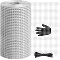 4in x 20ft Hardware Cloth 1/4 inch Chicken Wire Fencing Mesh | Hot-Dip Galvanized Welded Heavy Duty 23 Gauge steel for Garden, Rabbit Cage, Rodent Poultry Enclosures & Predator Protection - size: 4in x 20ft