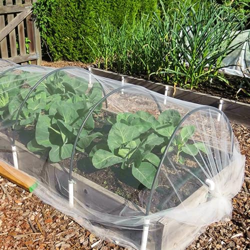 Unves Garden Netting, 10' x 50' Ultra Fine Mesh Bird Netting for Garden | Insect Mosquito Net for Patio Protection, Pests Bugs Plant Covers for Vegetable Plants Fruit Trees Berry Bushes - size: 10 x 50 Ft x 1 pc