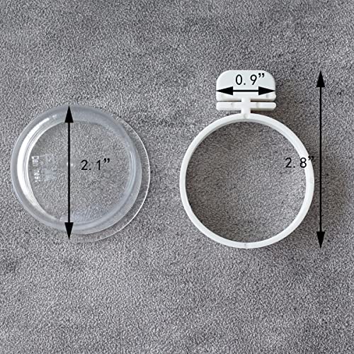 4 pcs Detachable Transparent Bowls for Canary Finch Parrot Seed Water Feeder