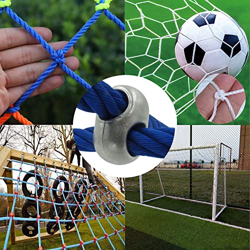 Climbing Net Ladder Cross-Type Connectors Composite Rope and Nylon Rope Climbing and Hanging Net Hand-Woven Repair Lengthen and Widen Accessories 10 Pieces