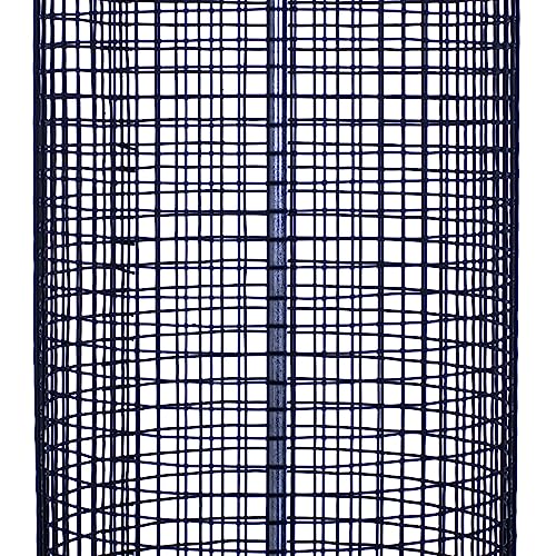 Cottage Garden 12 inch Matte Black Heavy Duty Mesh Metal 3 Lb. Secure Cap Cover Nut Bird Feeder - color: Black