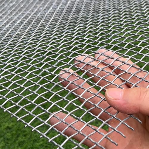 16 Gauge Strong Galvanized Woven Mesh 40"X24" 1/3" Mesh(About 0.32")|Delivered Flat|Poultry Cage Netting -Anti-Rodent Steel Mesh Crimped Mesh Snake Fence Chicken Wire Fencing-Corrugated Wire - style: 16Ga Hole 1/3"