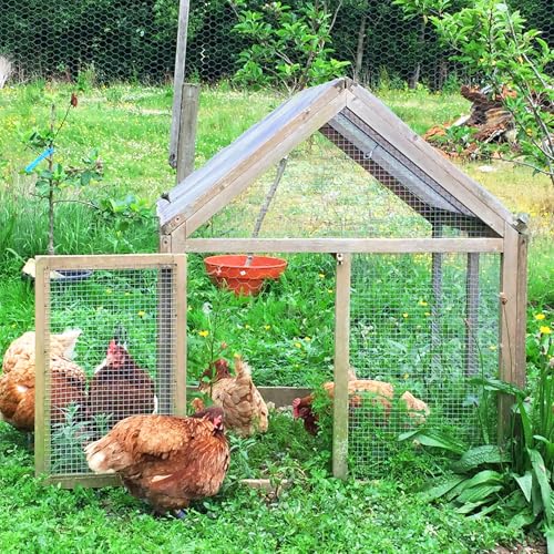 HIHADUUM 16'' x 20' Hardware Cloth 1/4 inch 23 Gauge, Hot-dip Galvanized After Welding, Chicken Coop Wire Fence Wire Mesh Screen, Rabbit/Snake Fences, Netting Wire Cloth Galvanized Wire Mesh Roll | Rust-Resistant Protection for Gardens, Poultry & Outdoor
