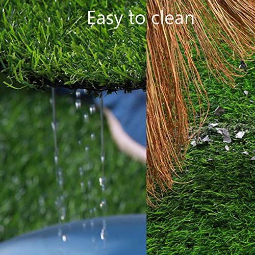 Hamiledyi Chicken Nesting Box Pads, 6 Pcs Artificial Grass Rug Carpet Synthetic Turf Mat Nest Box Bedding for Chicken Coop Pet Garden Lawn Indoor Outdoor 12"x12" - size: 6 Pcs Green