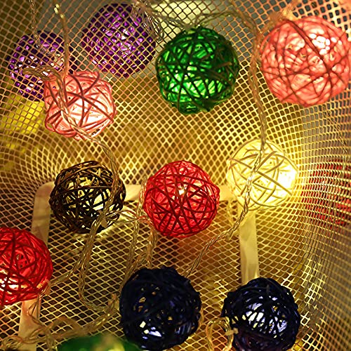 Large Bird Toys, Parrot Chew Toys Bird Toys, 1.97 inch 20 Pcs Rattan Wicker Balls Parakeet Chewing Toys, for Budgies Conures Hamsters Bunny Toy, Decoration for DIY Craft Party Wedding - size: 20pcs-1.97 inches