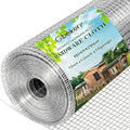 Gbekery Hardware Cloth 1/2 inch 16in x 25ft 19 Gauge, Hot-dip Galvanized After Welding Chicken Wire Mesh Roll Garden Plant Welded Metal Wire Fencing Roll, Rabbit Cages Snake Fence - color: Silver, size: 1/2 inch 16in x 25ft